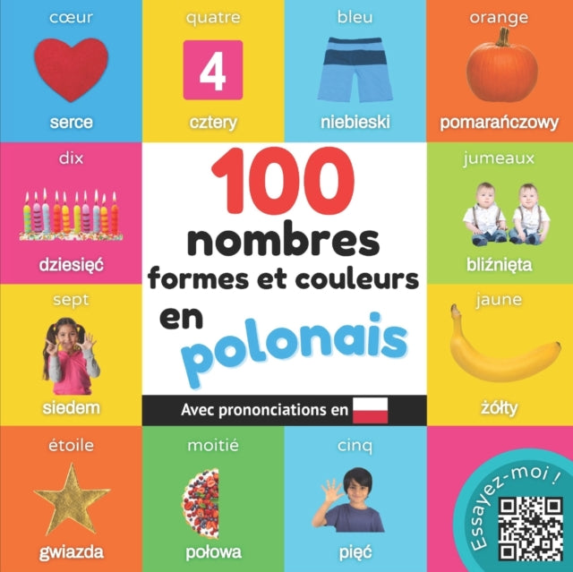 Book cover of: 100 nombres, formes et couleurs en polonais