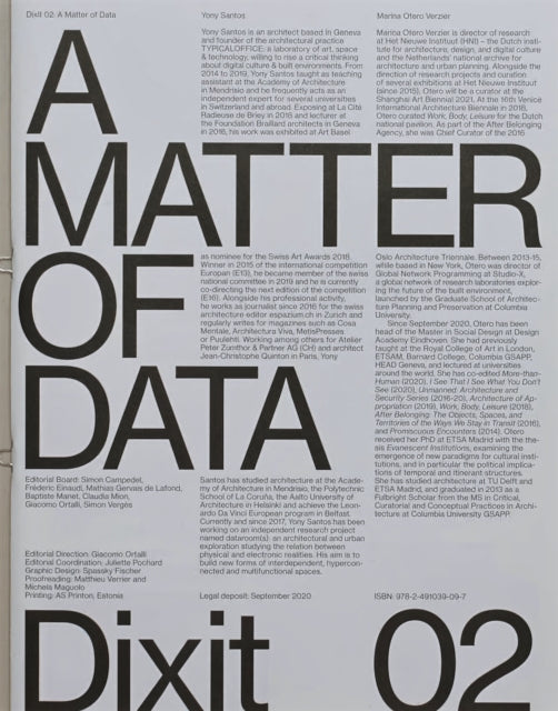 Book cover of: Matter of Data