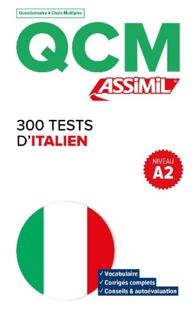 Book cover of: QCM 250 Tests D'Italien, niveau A2