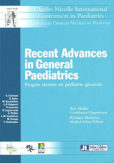 Book cover of: Recent Advances in General Paediatrics. By: Eric Mallet