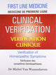 Book cover of: Clinical Verification -- Verification Clinique