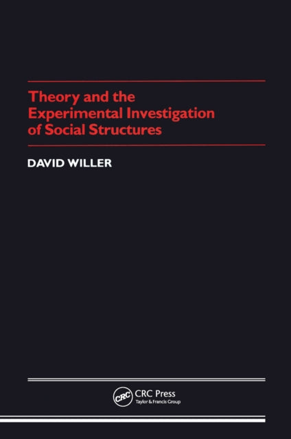 Book cover of: Theory Experimental Investigation of Social Structures