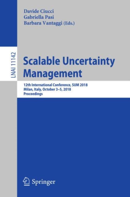 Book cover of: Scalable Uncertainty Management