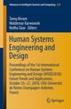 Book cover of: Human Systems Engineering and Design. By: Tareq Ahram