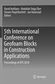 Book cover of: 5th International Conference on Geofoam Blocks in Construction Applications. By: David Arellano