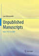 Book cover of: Unpublished Manuscripts. By: Lars Hörmander