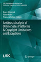 Book cover of: Antitrust Analysis of Online Sales Platforms & Copyright Limitations and Exceptions. By: Bruce Kilpatrick
