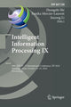 Book cover of: Intelligent Information Processing IX. By: Zhongzhi Shi