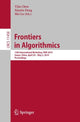 Book cover of: Frontiers in Algorithmics. By: Yijia Chen