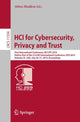 Book cover of: HCI for Cybersecurity, Privacy and Trust. By: Abbas Moallem