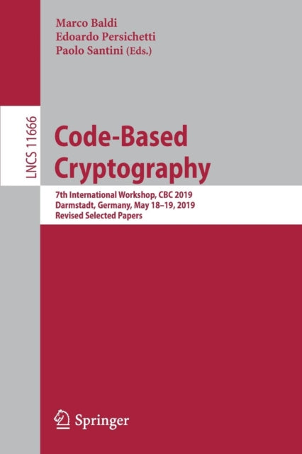 Book cover of: Code-Based Cryptography. By: Marco Baldi