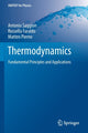 Book cover of: Thermodynamics. By: Antonio Saggion