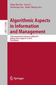 Book cover of: Algorithmic Aspects in Information and Management. By: Ding-Zhu Du