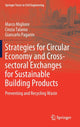 Book cover of: Strategies for Circular Economy and Cross-sectoral Exchanges for Sustainable Building Products. By: Marco Migliore