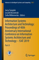 Book cover of: Information Systems Architecture and Technology: Proceedings of 40th Anniversary International Conference on Information Systems Architecture and Technology – ISAT 2019. By: Jerzy Świątek