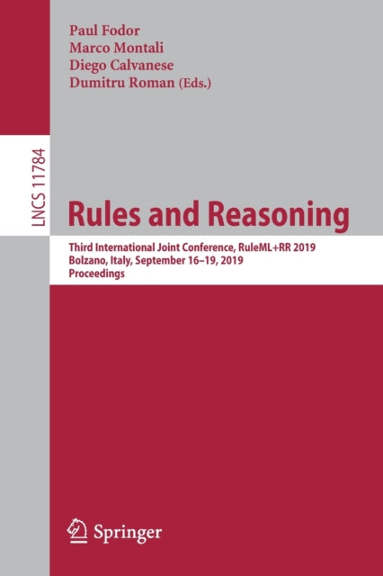 Book cover of: Rules and Reasoning. By: Paul Fodor