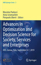 Book cover of: Advances in Optimization and Decision Science for Society, Services and Enterprises. By: Massimo Paolucci