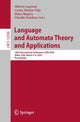 Book cover of: Language and Automata Theory and Applications. By: Alberto Leporati