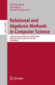 Book cover of: Relational and Algebraic Methods in Computer Science. By: Uli Fahrenberg