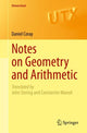 Book cover of: Notes on Geometry and Arithmetic. By: Daniel Coray