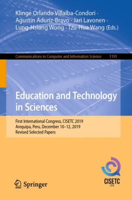 Book cover of: Education and Technology in Sciences. By: Klinge Orlando Villalba-Condori