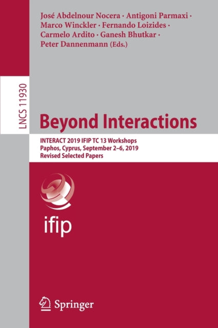 Book cover of: Beyond Interactions. By: José Abdelnour Nocera