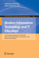 Book cover of: Modern Information Technology and IT Education. By: Vladimir Sukhomlin
