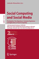 Book cover of: Social Computing and Social Media. Participation, User Experience, Consumer Experience,  and Applications of Social Computing. By: Gabriele Meiselwitz