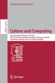 Book cover of: Culture and Computing. By: Matthias Rauterberg