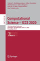 Book cover of: Computational Science – ICCS 2020. By: Valeria V. Krzhizhanovskaya