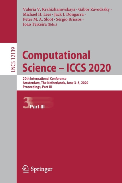 Book cover of: Computational Science – ICCS 2020. By: Valeria V. Krzhizhanovskaya