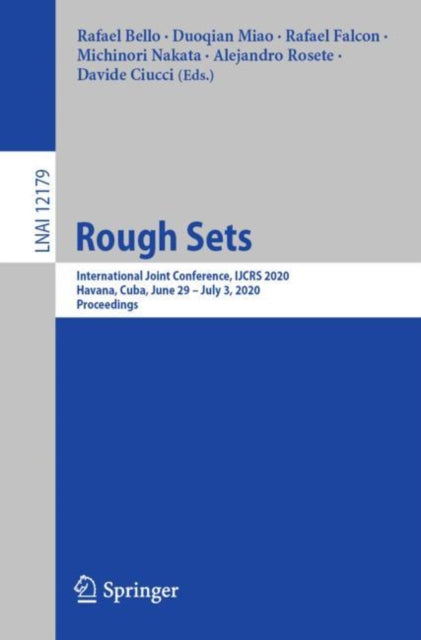 Book cover of: Rough Sets. By: Rafael Bello