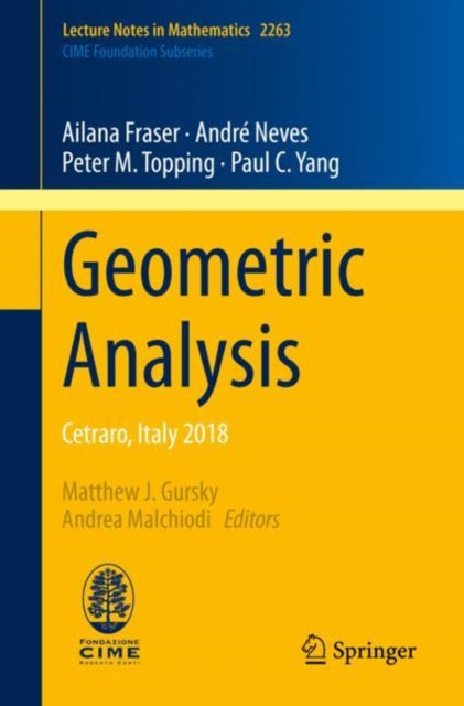 Book cover of: Geometric Analysis. By: Matthew J. Gursky