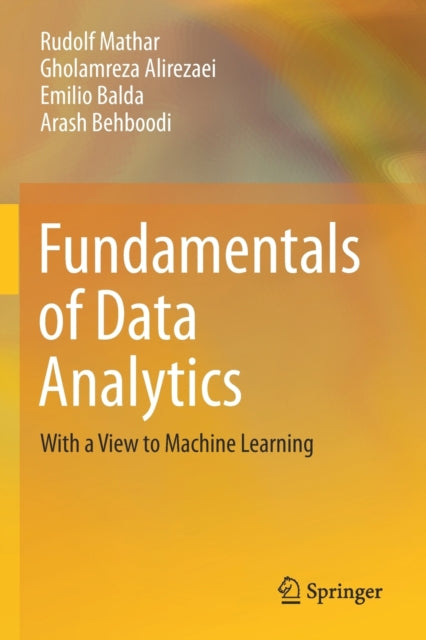 Book cover of: Fundamentals of Data Analytics. By: Rudolf Mathar