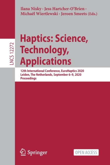 Book cover of: Haptics: Science, Technology, Applications. By: Ilana Nisky