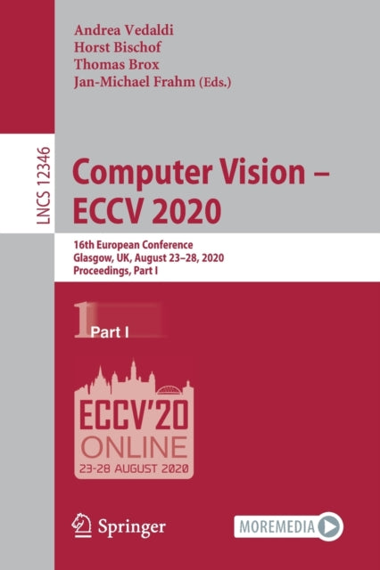 Book cover of: Computer Vision – ECCV 2020. By: Andrea Vedaldi