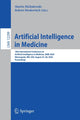 Book cover of: Artificial Intelligence in Medicine. By: Martin Michalowski
