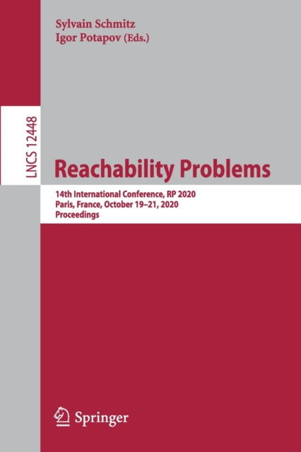 Book cover of: Reachability Problems. By: Sylvain Schmitz