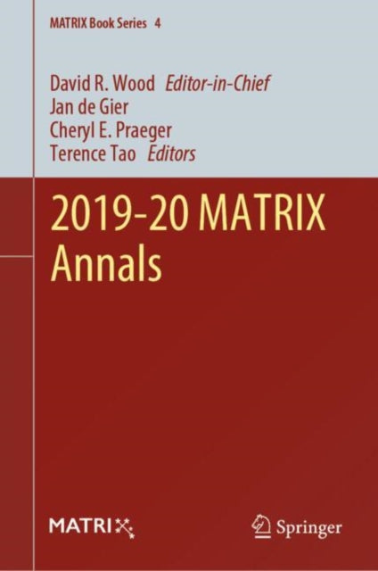 Book cover of: 2019-20 MATRIX Annals. By: David R. Wood