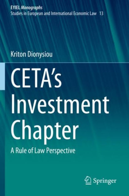 Book cover of: CETA's Investment Chapter. By: Kriton Dionysiou