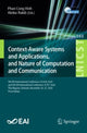 Book cover of: Context-Aware Systems and Applications, and Nature of Computation and Communication. By: Phan Cong Vinh