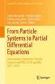 Book cover of: From Particle Systems to Partial Differential Equations. By: Cédric Bernardin