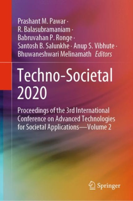 Book cover of: Techno-Societal 2020. By: Prashant M. Pawar