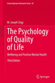 Book cover of: Psychology of Quality of Life. By: M. Joseph Sirgy
