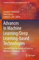 Book cover of: Advances in Machine Learning/Deep Learning-based Technologies. By: George A. Tsihrintzis