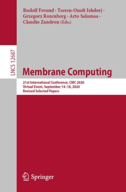 Book cover of: Membrane Computing. By: Rudolf Freund