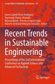 Book cover of: Recent Trends in Sustainable Engineering. By: Karen Lizbeth Flores Rodríguez