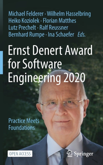 Book cover of: Ernst Denert Award for Software Engineering 2020. By: Michael Felderer