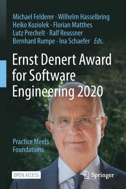 Book cover of: Ernst Denert Award for Software Engineering 2020. By: Michael Felderer