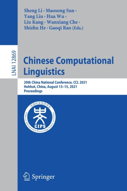 Book cover of: Chinese Computational  Linguistics. By: Sheng Li